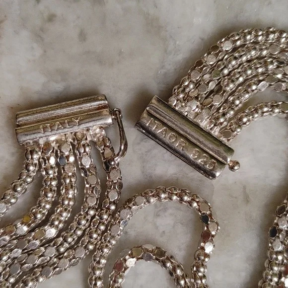 Itaor 925 Italy 5 Strand Bracelet - Picture 2 of 16